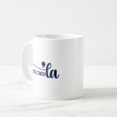 Comma la & Coach | Kamala Harris Coach Blue Kaffeetasse (Vorderseite Links)