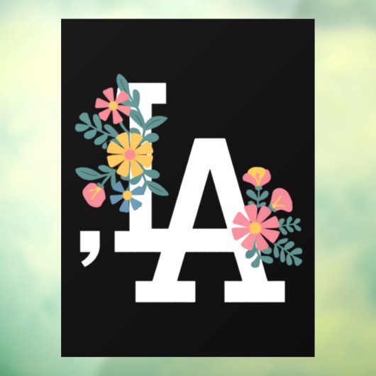 Comma la Floral Kamala Harris für den Präsidenten Fensteraufkleber (Blatt 3)