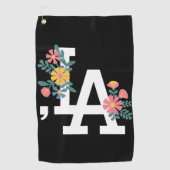 Comma la Floral Kamala Harris für den Präsidenten Golfhandtuch (Vorderseite)