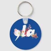 Comma la Floral Kamala Harris Präsident Blume Schlüsselanhänger (Vorderseite)