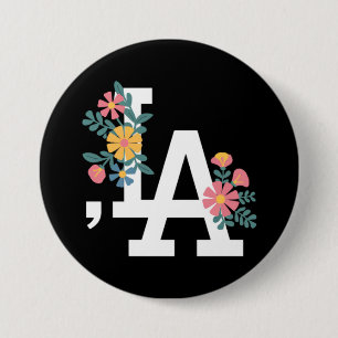 Comma la Floral Kamala Harris zur Präsidentin 2024 Button