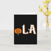 Comma La Funny Kamala Harris 2024 Halloween Pumpki Karte (Gelbe Blume)