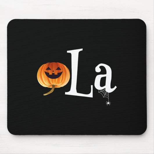 Comma La Funny Kamala Harris Halloween Pumpkin Men Mousepad (Vorne)