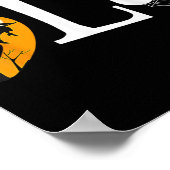 Comma La Funny Kamala Harris Halloween Pumpkin Poster (Ecke)