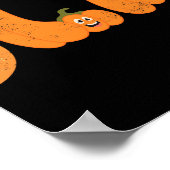 Comma La Funny Kamala Pumpkins Halloween Poster (Ecke)