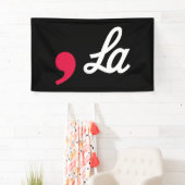 Comma La Funny Punctuation Kamala Harris Banner (Insitu)