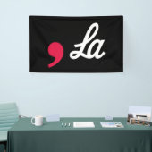 Comma La Funny Punctuation Kamala Harris Banner (Messeveranstaltung)