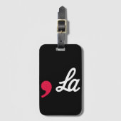 Comma La Funny Punctuation Kamala Harris Gepäckanhänger (Vorderseite Vertikal)