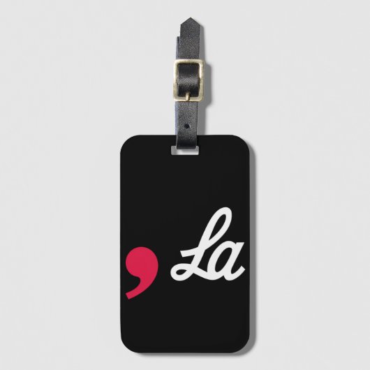 Comma La Funny Punctuation Kamala Harris Gepäckanhänger (Vorderseite Vertikal)