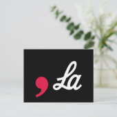 Comma La Funny Punctuation Kamala Harris Postkarte (Stehend Vorderseite)