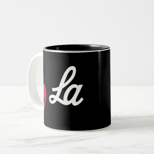 Comma La Funny Punctuation Kamala Harris Zweifarbige Tasse (Vorderseite Links)