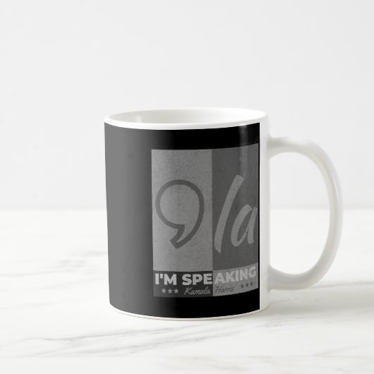 Comma La Funny Zitat Kamala Harris 2024 Kaffeetasse (Rechts)