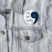 Comma-LA für Kamala Harris Button (Beispiel)