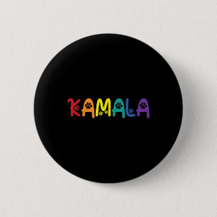 Comma La Harris Funny Cat Lettering Lgbt Rainbow F Button