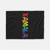 Comma La Harris Funny Cat Lettering Lgbt Rainbow F Fleecedecke (Vorderseite (Horizontal))