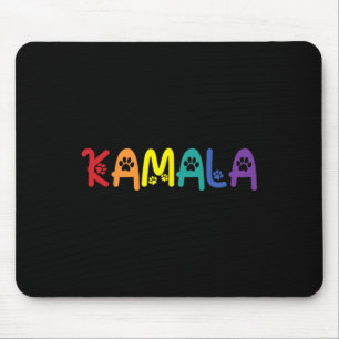 Comma La Harris Funny Cat Lettering Lgbt Rainbow F Mousepad