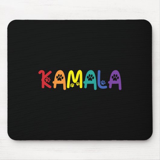 Comma La Harris Funny Cat Lettering Lgbt Rainbow F Mousepad (Vorne)