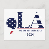 Comma La Harris für Präsident 2024 Postkarte (Vorderseite)