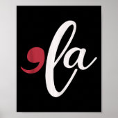 Comma La Heart Kamala Harris 2024 Frau Präsidentin Poster (Vorne)