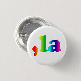 Comma La kamala Aussprache Gefälle Regenbogen Button