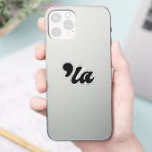 Comma La - Kamala Black Aufkleber (Telefon)
