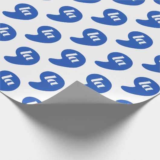 Comma La - Kamala Blue Geschenkpapier (Ecke)
