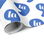 Comma La - Kamala Blue Geschenkpapier (Rolleneckpunkt)