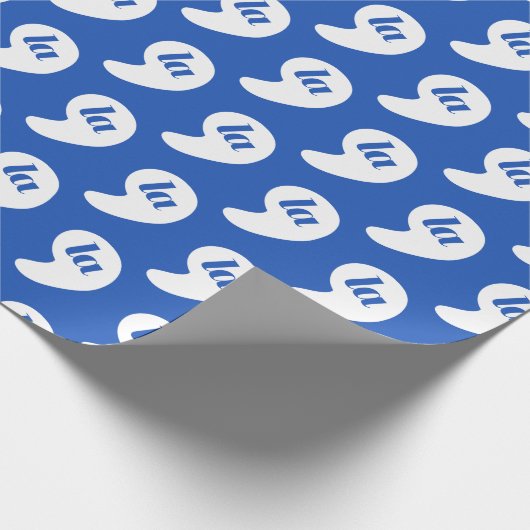 Comma La - Kamala Blue Geschenkpapier (Ecke)