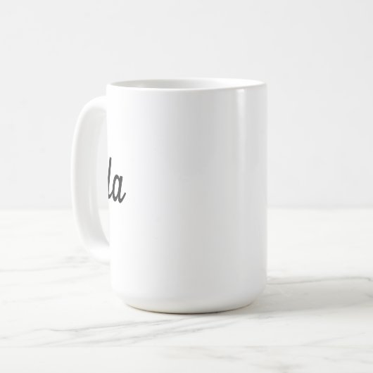 Comma La Kamala Harris 2024 Kaffeetasse (Vorderseite Links)