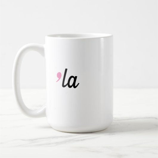 Comma La Kamala Harris 2024 Kaffeetasse (Links)
