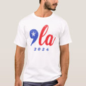 Comma La Kamala Harris 2024 lustige Wahl T-Shirt (Vorderseite)