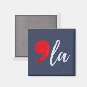 Comma La Kamala Harris 2024 Präsident Funny Magnet (Vorderseite/Rückseite)