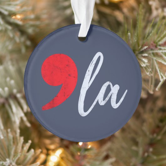 Comma La Kamala Harris 2024 Präsident Funny Ornament (Baum)