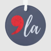 Comma La Kamala Harris 2024 Präsident Funny Ornament (Rückseite)