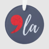 Comma La Kamala Harris 2024 Präsident Funny Ornament (Vorderseite)