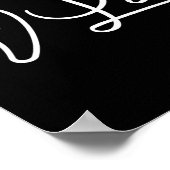 Comma La Kamala Harris 47 Feminine Script for Wome Poster (Ecke)