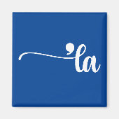 Comma La | Kamala Harris Blue Magnet (Vorne)