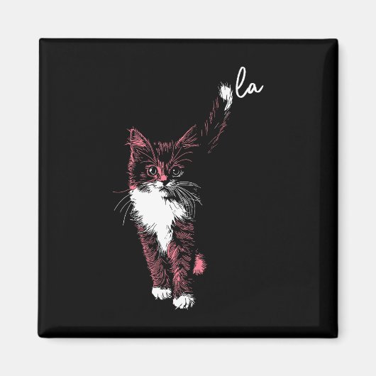 Comma La Kamala Harris Cat Kitten Niedlich Adorabl Magnet (Vorne)