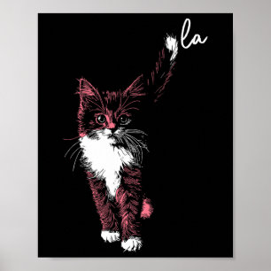 Comma La Kamala Harris Cat Kitten Niedlich Adorabl Poster