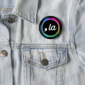 Comma La - Kamala Harris coole farbenfrohe Harris Button (Beispiel)