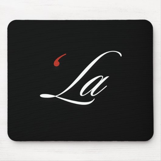 Comma La Kamala Harris Funny Punctuation La Electi Mousepad (Vorne)