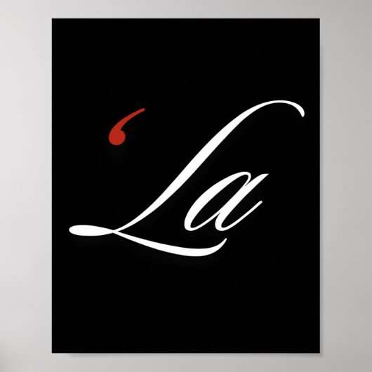 Comma La Kamala Harris Funny Punctuation La Electi Poster (Vorne)