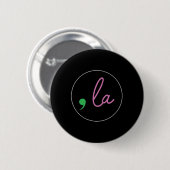 Comma La Kamala Harris für die Präsidentschaftswah Button (Vorne & Hinten)