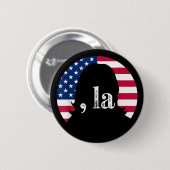 Comma La Kamala Harris für die Präsidentschaftswah Button (Vorne & Hinten)