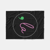 Comma La Kamala Harris für die Präsidentschaftswah Fleecedecke (Vorderseite (Horizontal))