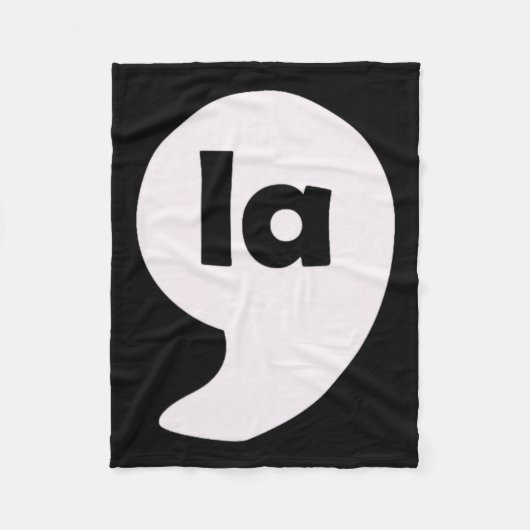 Comma La Kamala Harris für die Präsidentschaftswah Fleecedecke (Vorderseite)