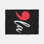 Comma La Kamala Harris für die Präsidentschaftswah Fleecedecke (Vorderseite (Horizontal))