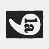 Comma La Kamala Harris für die Präsidentschaftswah Fleecedecke (Vorderseite (Horizontal))