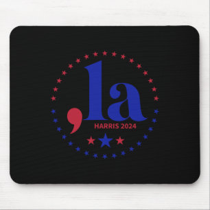 Comma La Kamala Harris für Präsident 2024 Funny Ka Mousepad