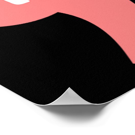 Comma La Kamala Harris für Präsident Hebrew Alphab Poster (Ecke)